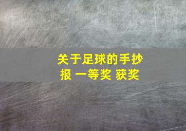 关于足球的手抄报 一等奖 获奖